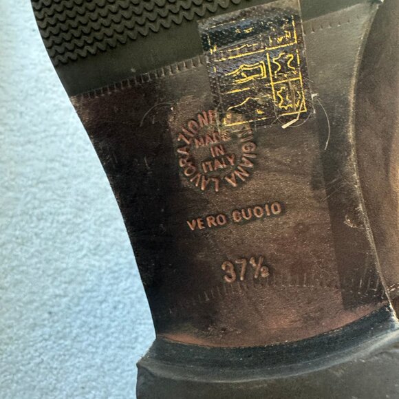 New Ann Mashburn Pull-On stretchy Chocolate Suede Boots - Picture 5 of 15